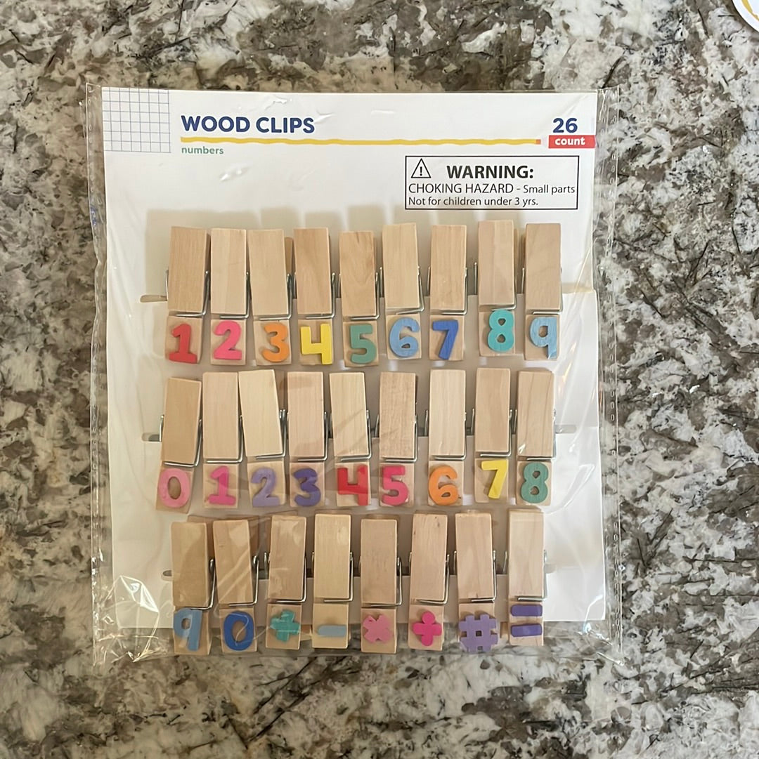 Target number clips
