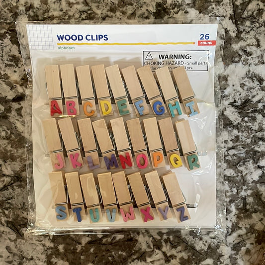 Target alphabet clips