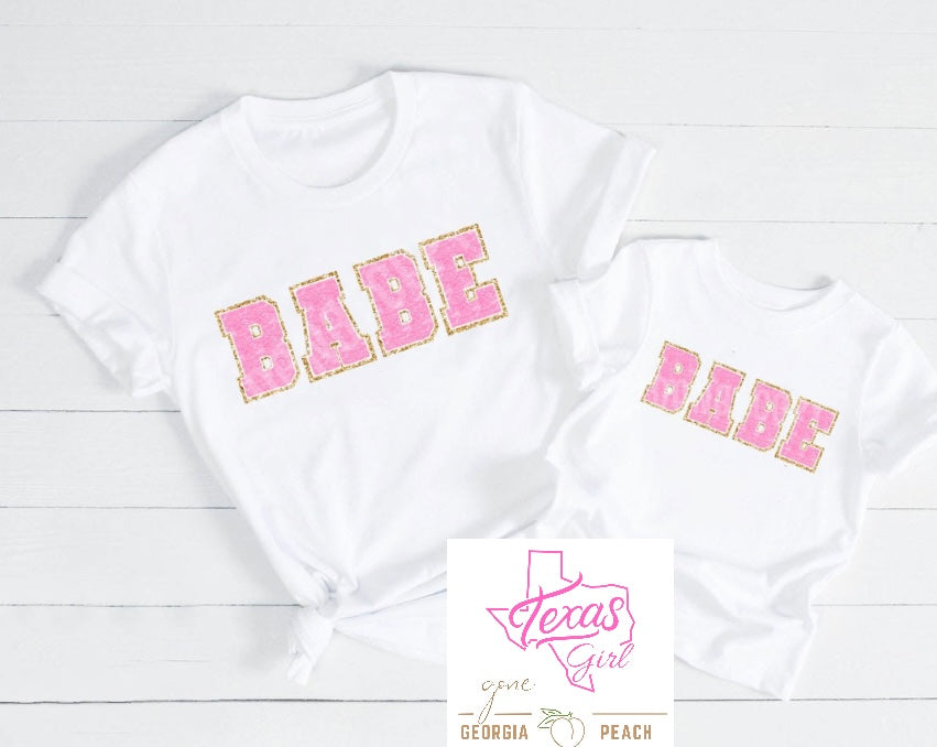 BABE Pink Faux Chenille-Kids