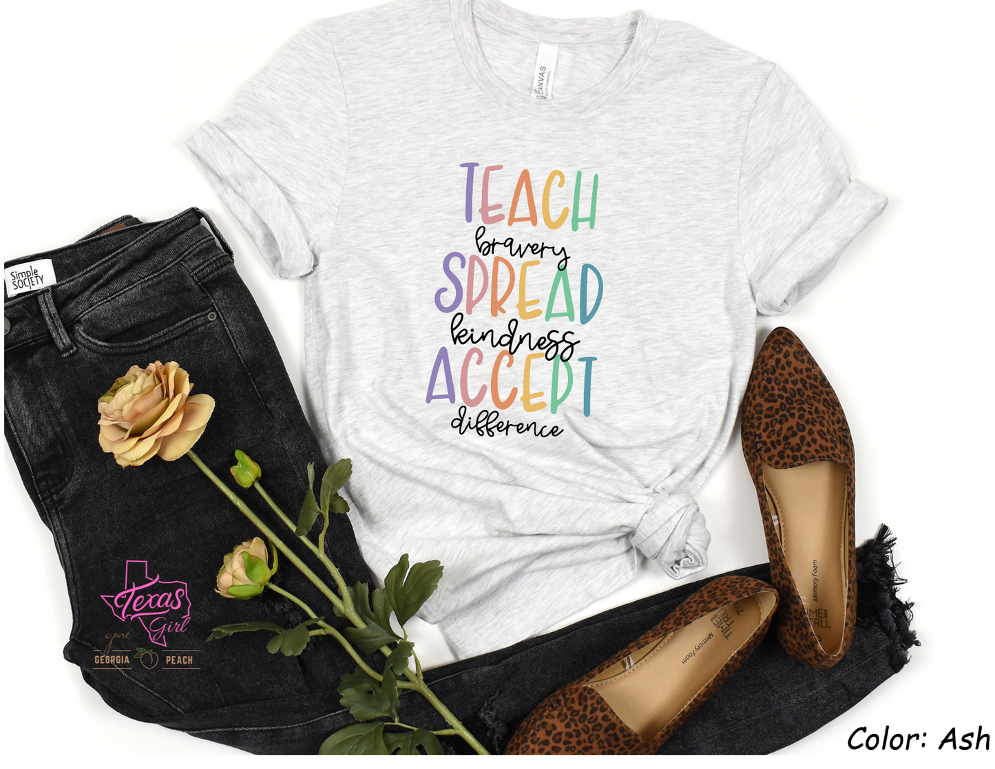 Teach Bravery Spread Kindness Accept Difference