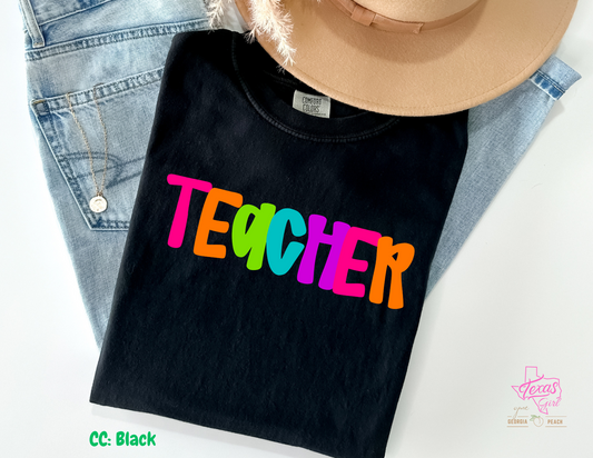 TEACHER neon