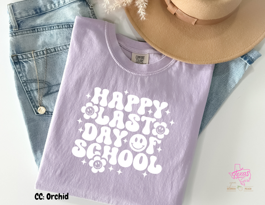 Happy Last day of school- White Groovy