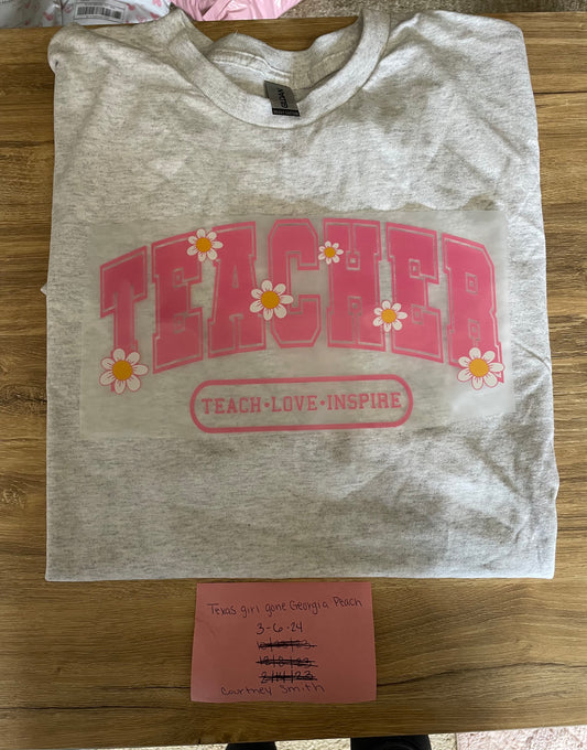 Teacher arched flowers