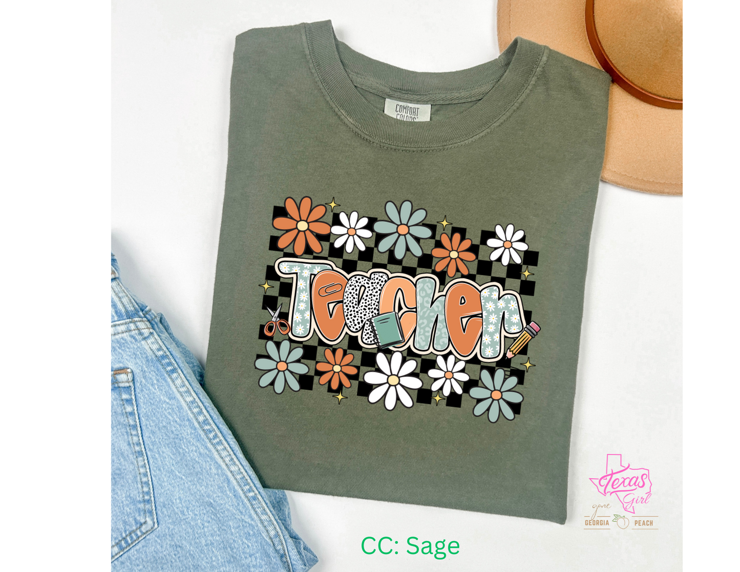 Teacher floral groovy