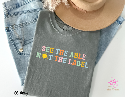 See the able not the label