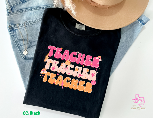 Retro Teacher-Pink