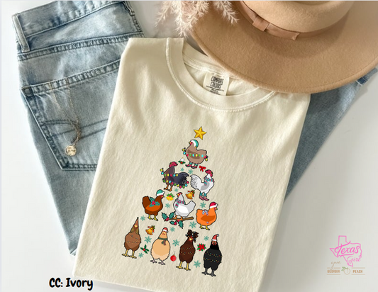 Chicken Christmas tree