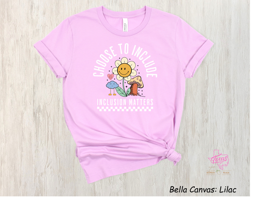 Choose to include- white lettering