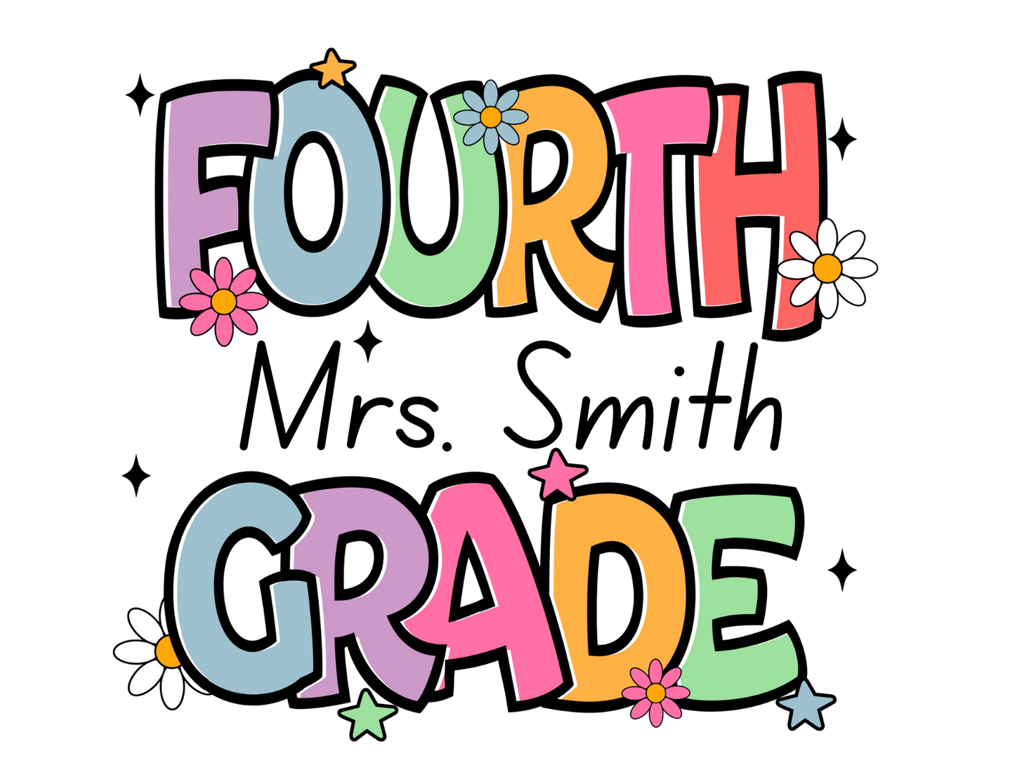 Fourth Grade (with or without personalization)