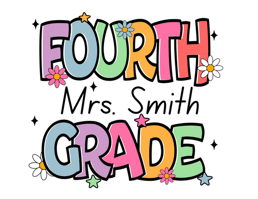 Fourth Grade (with or without personalization)