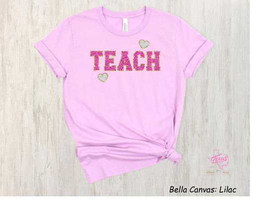 TEACH- faux chenille