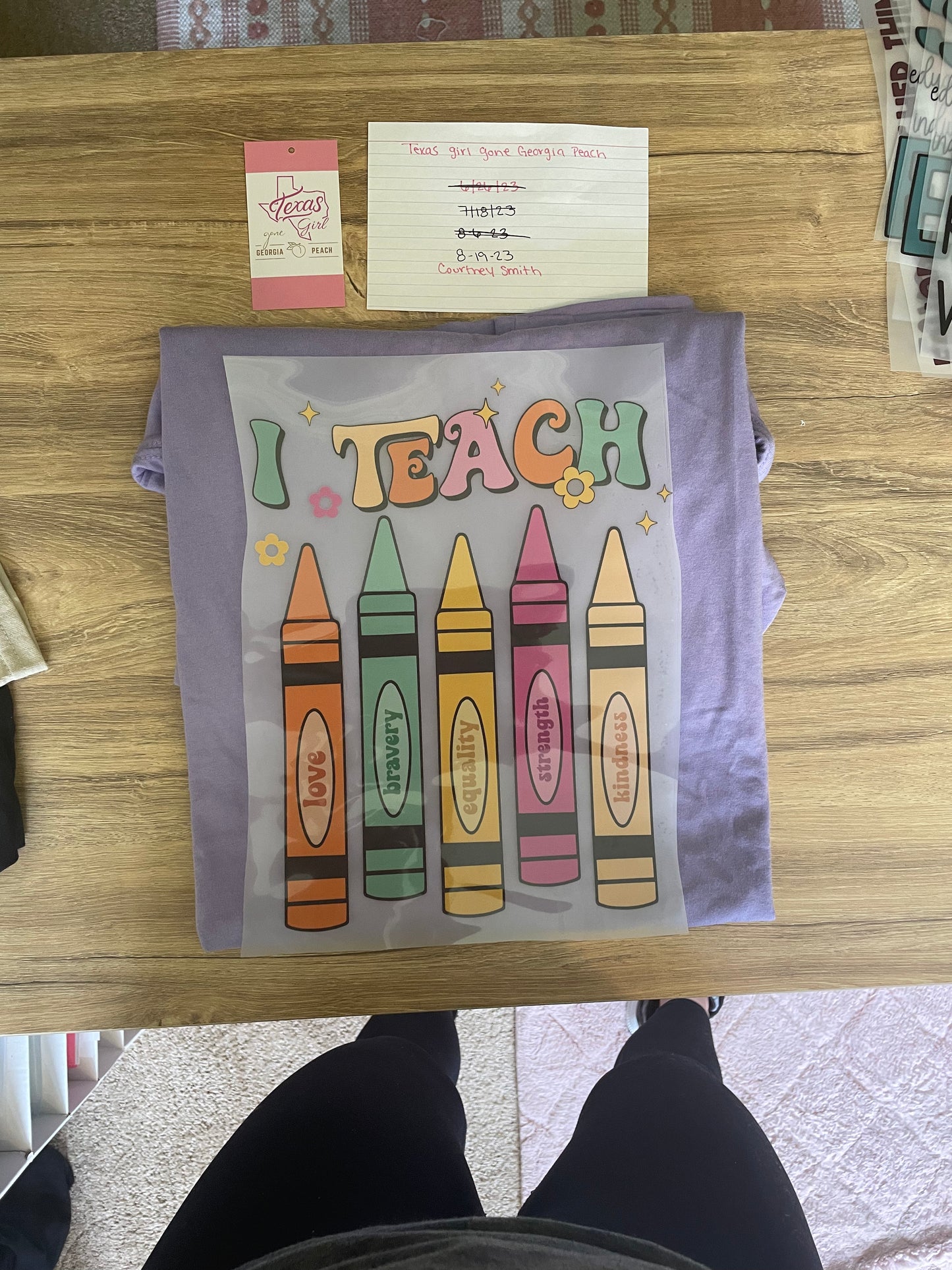 I Teach (crayons)