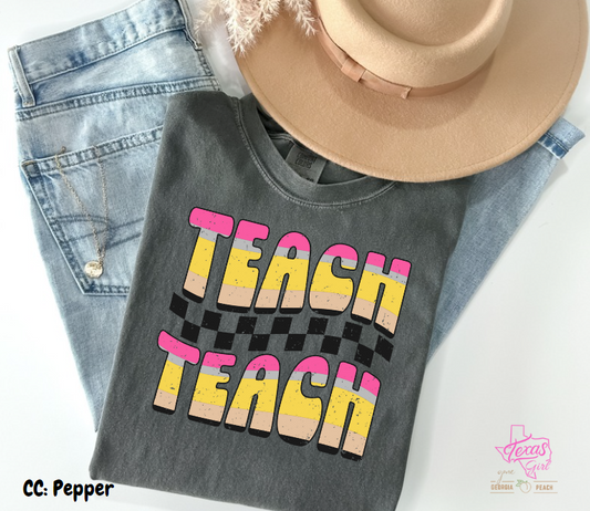 Teach wave pencil distressed