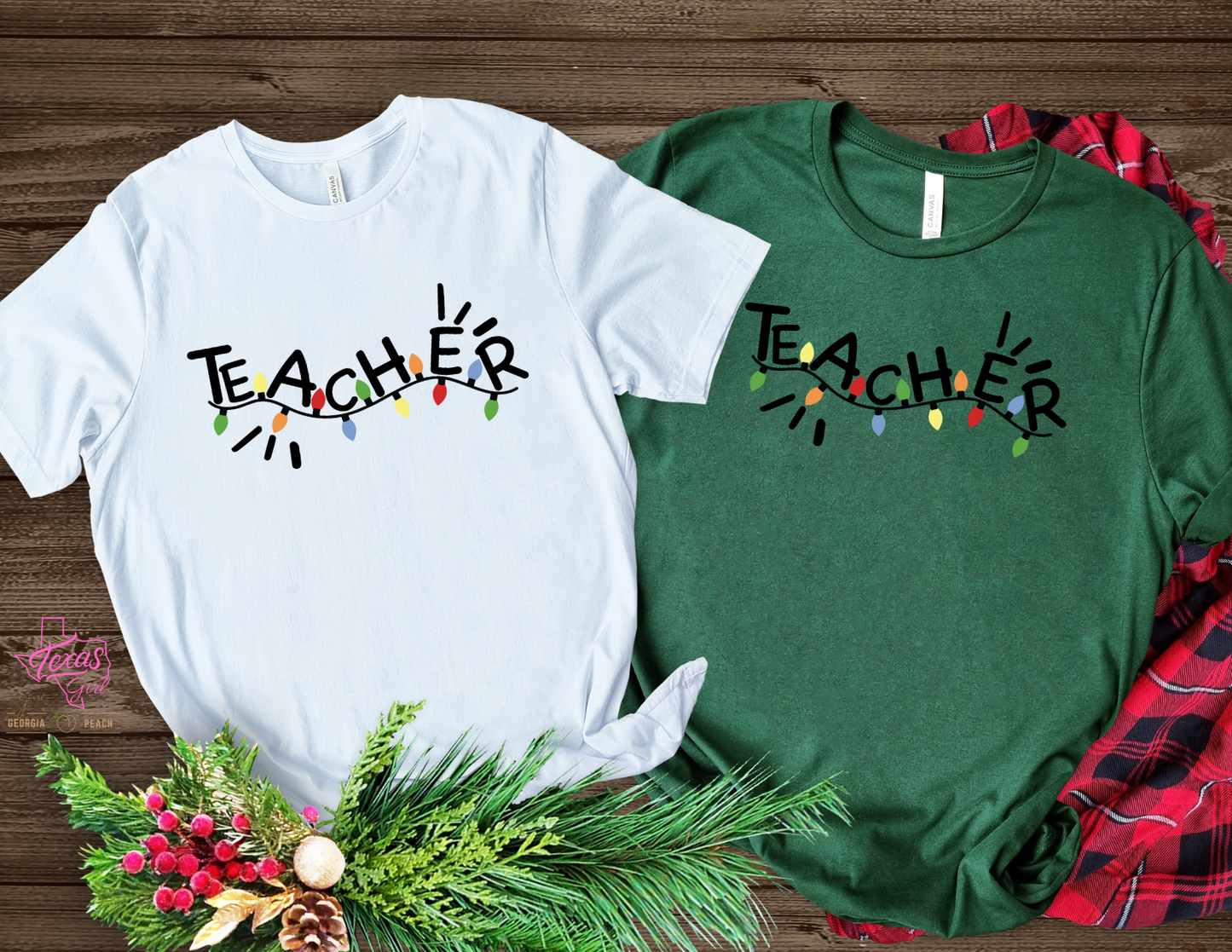 Teacher-Christmas lights