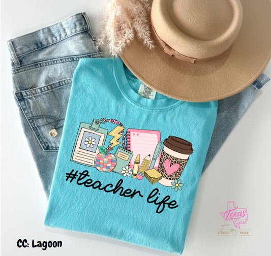 #Teacherlife-Black Lettering