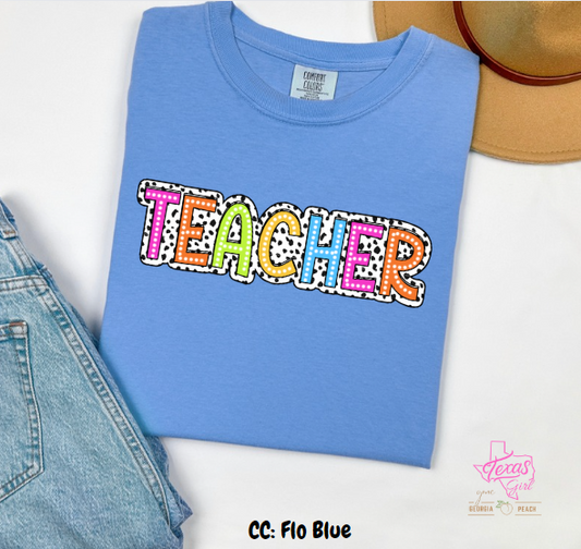 Teacher Polka dots