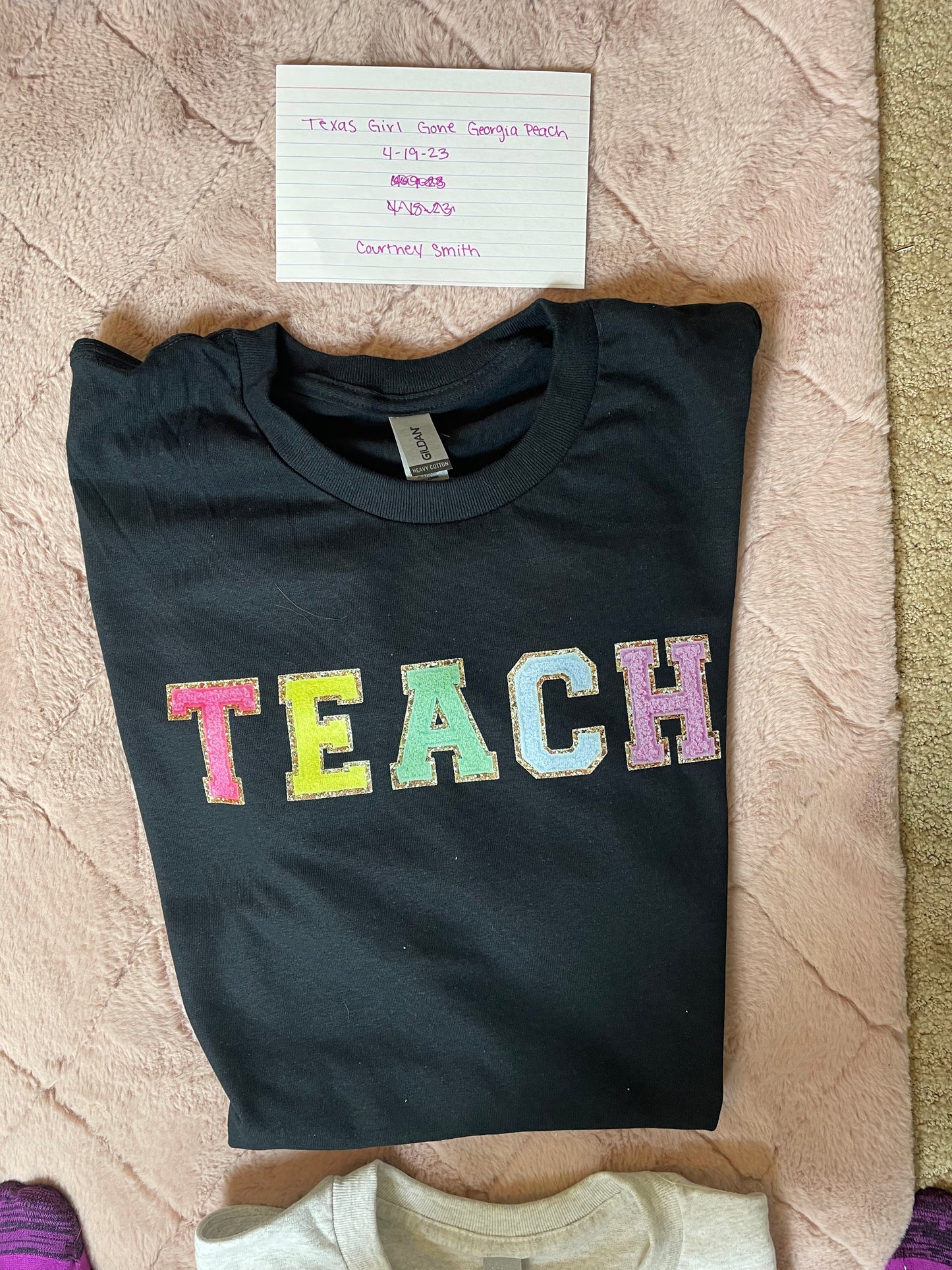 Faux chenille- TEACH