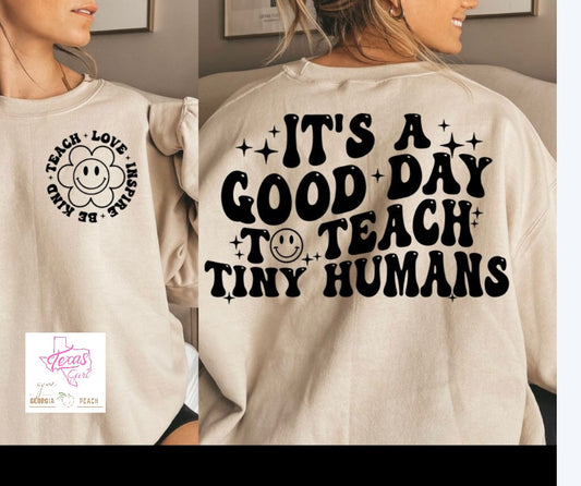 It’s a good day to teach tiny humans front/back