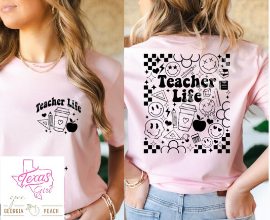 Teacher life-Front/Back