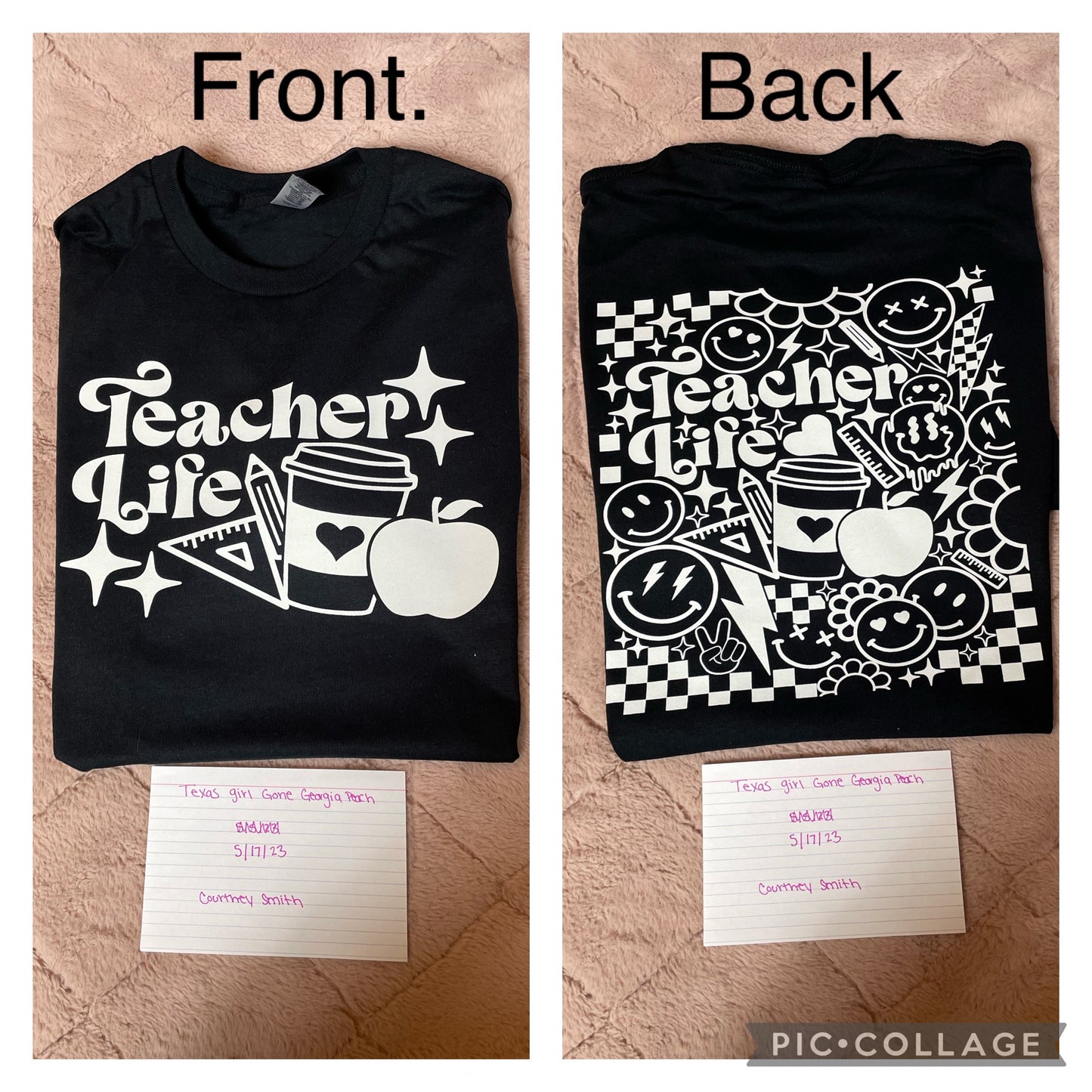 Teacher life- front/black