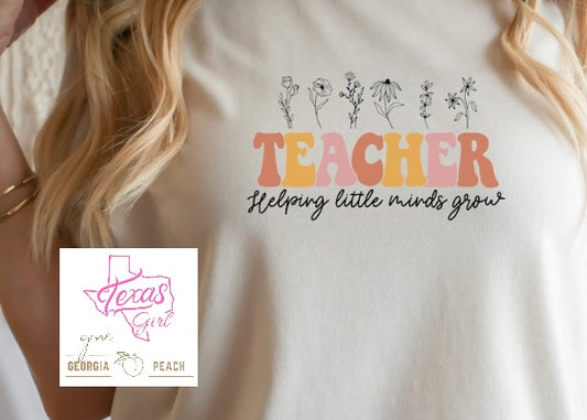 Teacher-helping little minds grow