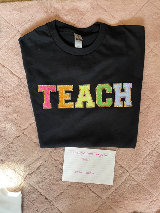 Teach- Faux chenille