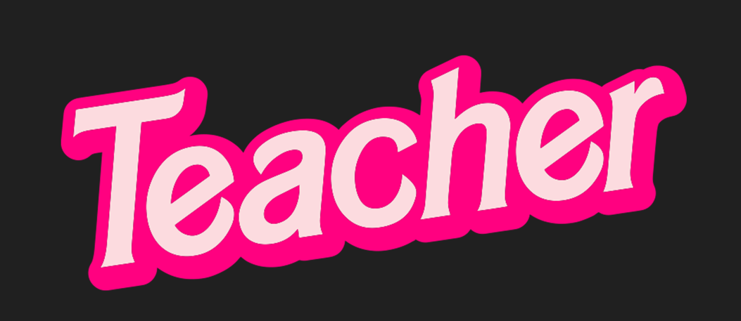 Teacher- Pink