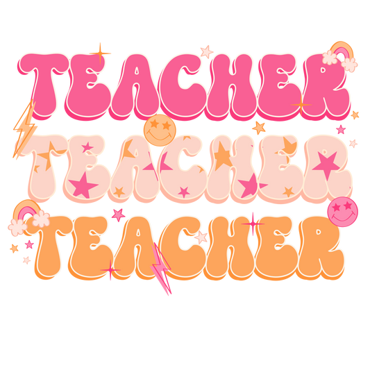 Retro Teacher-Pink