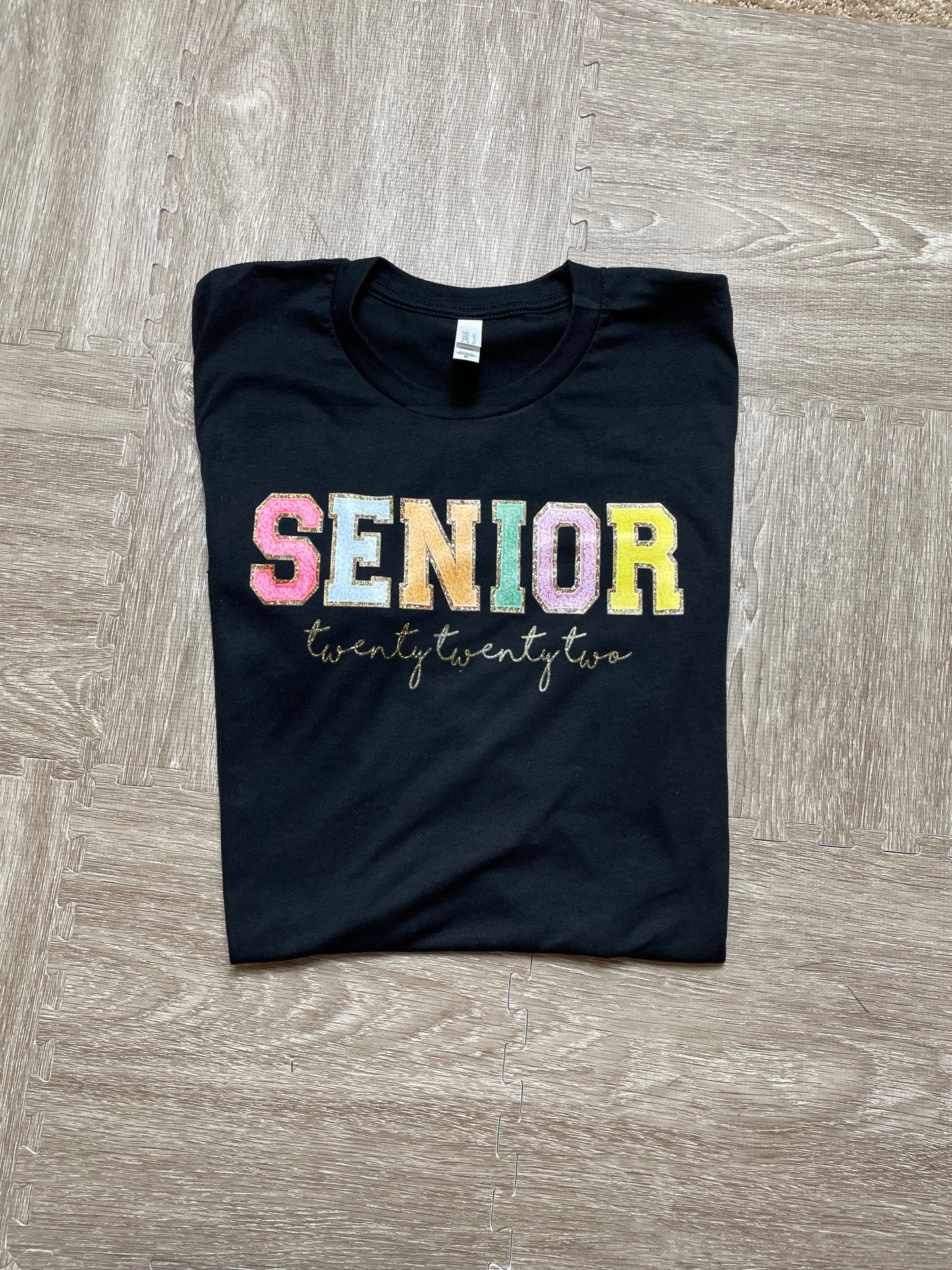 SENIOR 2022 faux chenille letters