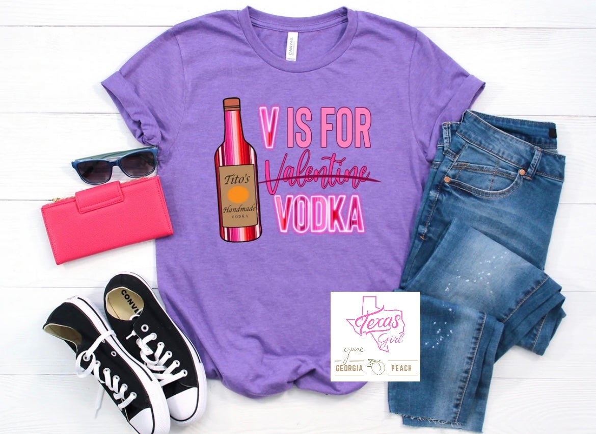 V is for vodka TShirt