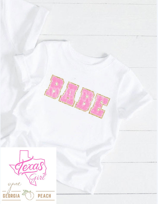 BABE Pink Faux Chenille-Kids