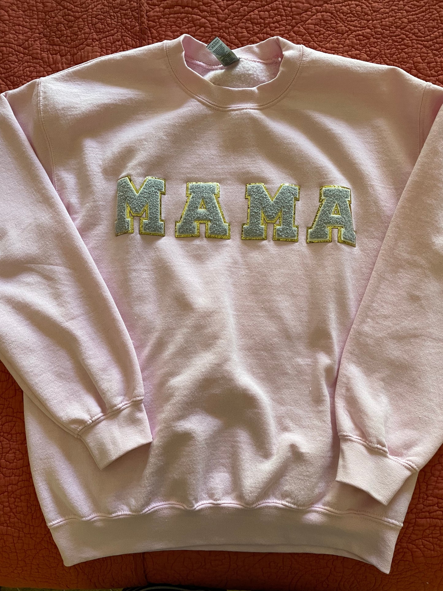 MAMA sweatshirt Gray chenille letters