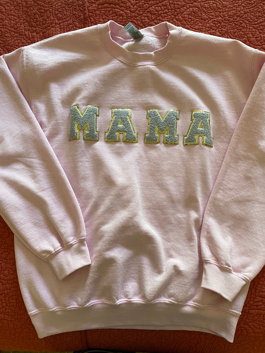 MAMA sweatshirt Gray chenille letters