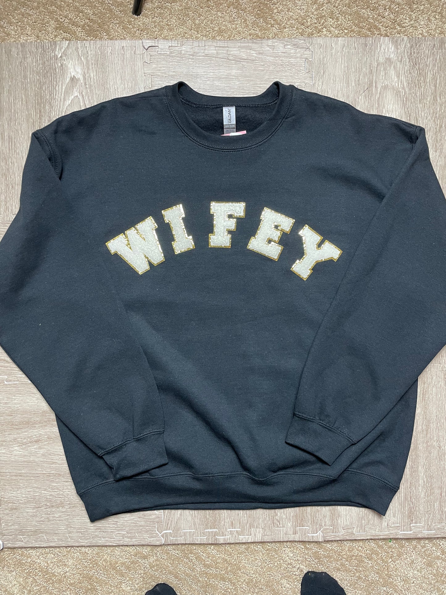 XL- Wifey - Chenille Letter- Ready to ship!