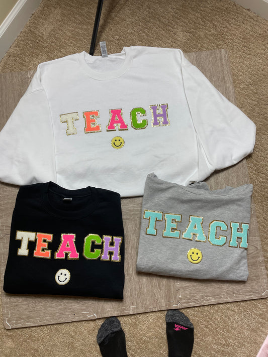 Colorful Chenille letter -TEACH