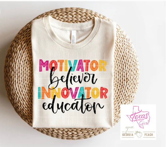 Motivator Believer Innovator Educator